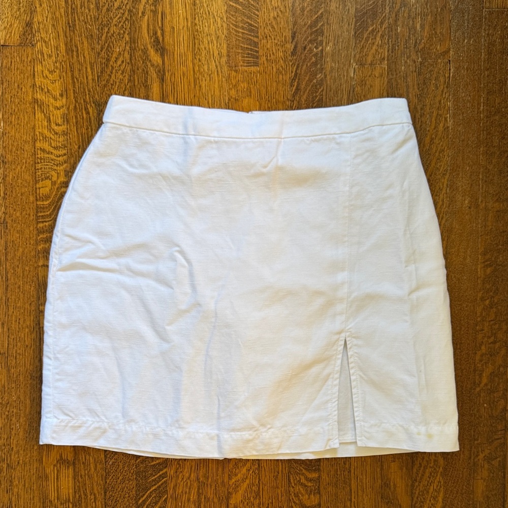 Wilfred White Linen Mini Skirt